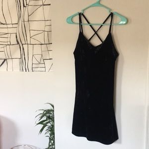 Black Velvet mini dress